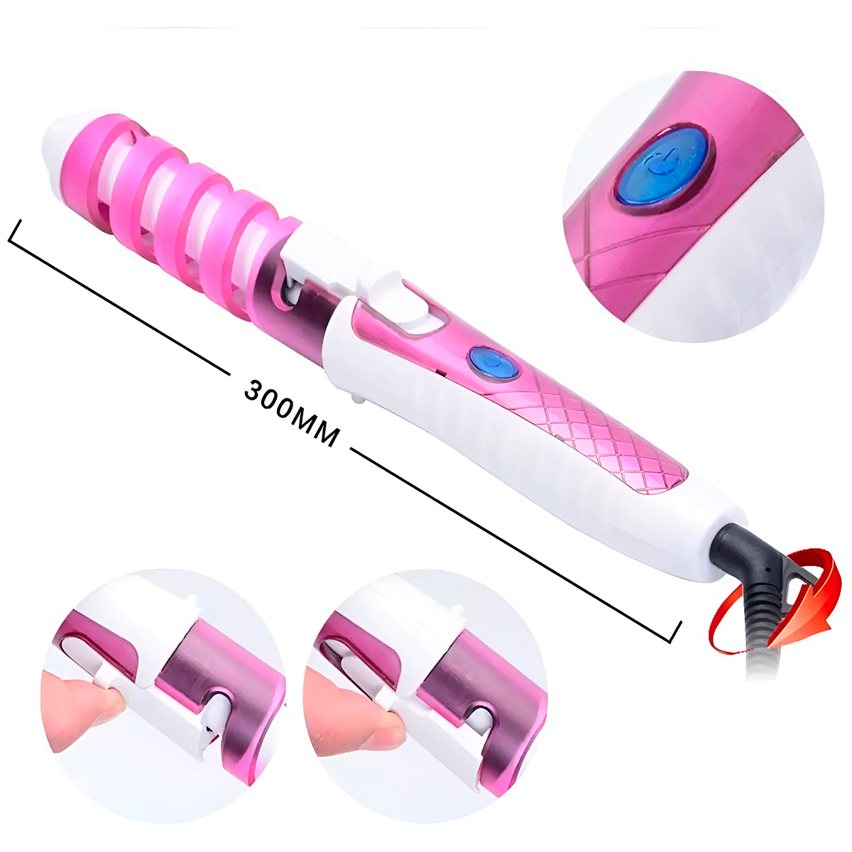 Babyliss Fazedor De Cachos Modelador Cabelo Espiral Cor:rosa — imagem 4