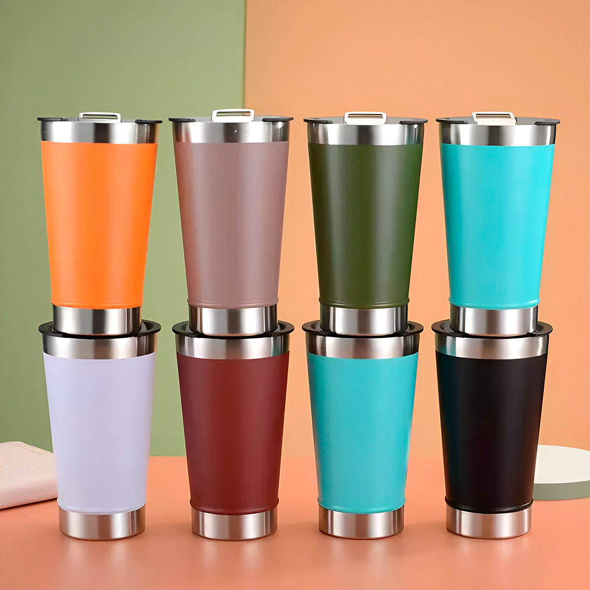 Copo Térmico Cerveja Café Aço 473ml Abridor Cor:vermelho — imagem 5