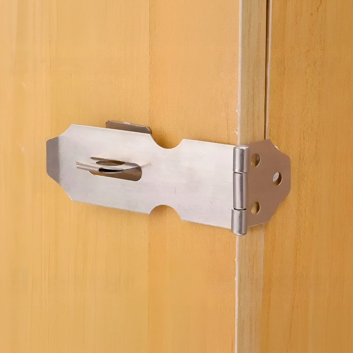 Dobradiça Porta Cadeado Trinco Aço Inox Ferramenta — imagem 3