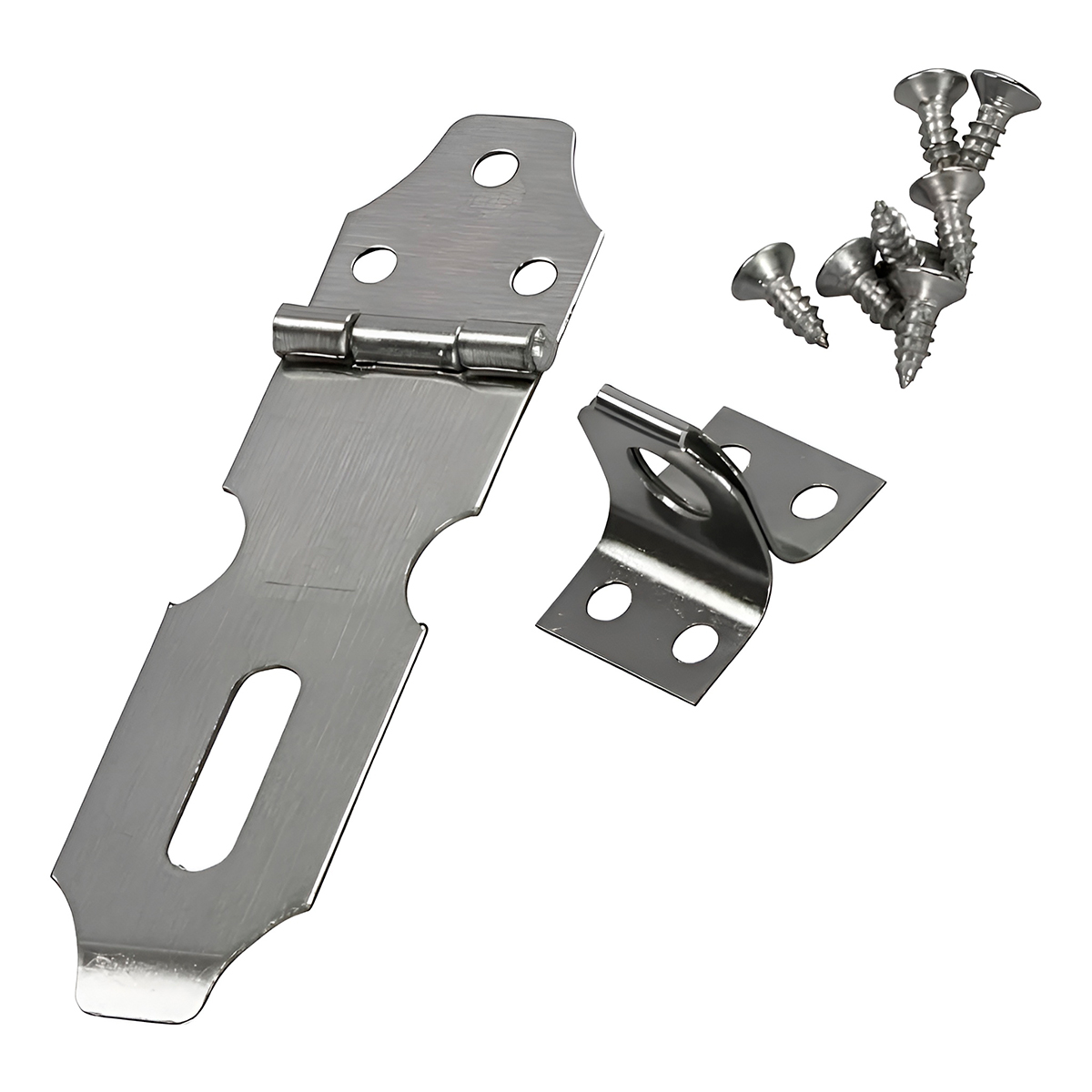 Dobradiça Porta Cadeado Trinco Aço Inox Ferramenta — imagem 4