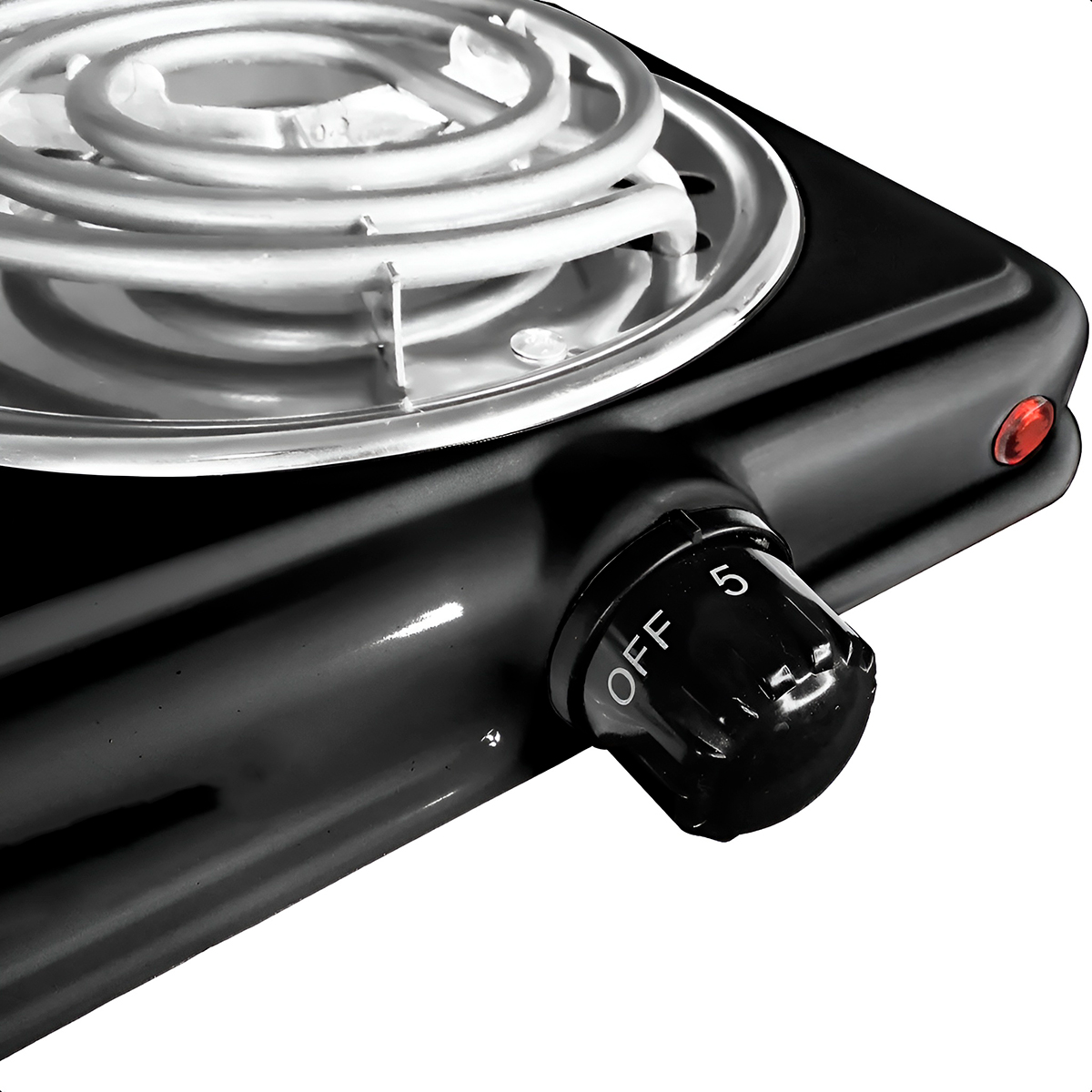 Fogão Fogareiro Elétrico Preto Portátil 220v 1 Boca Camping — imagem 3