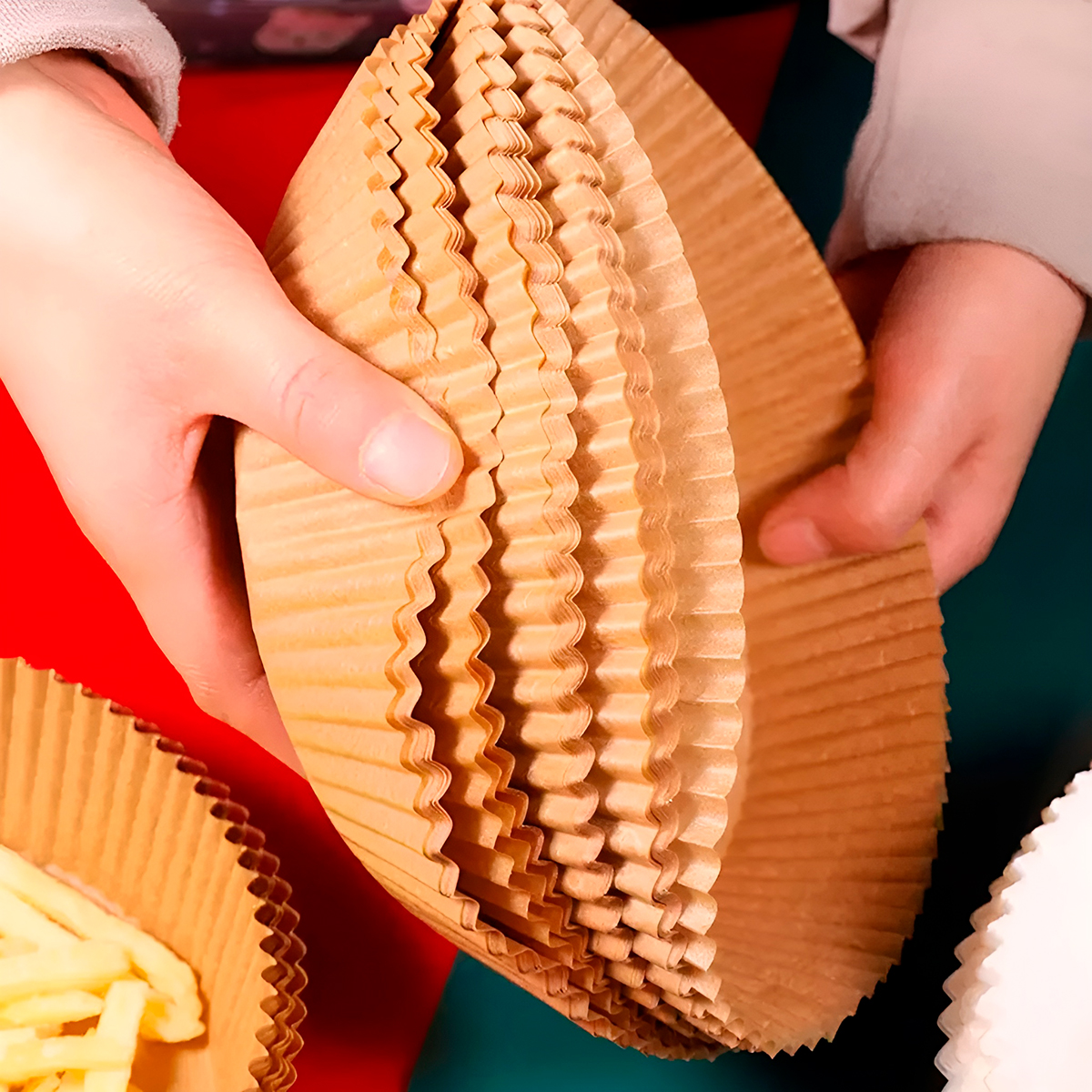 Forro Papel 16cm Forma Antiaderente Descartável 50 Unidades — imagem 3