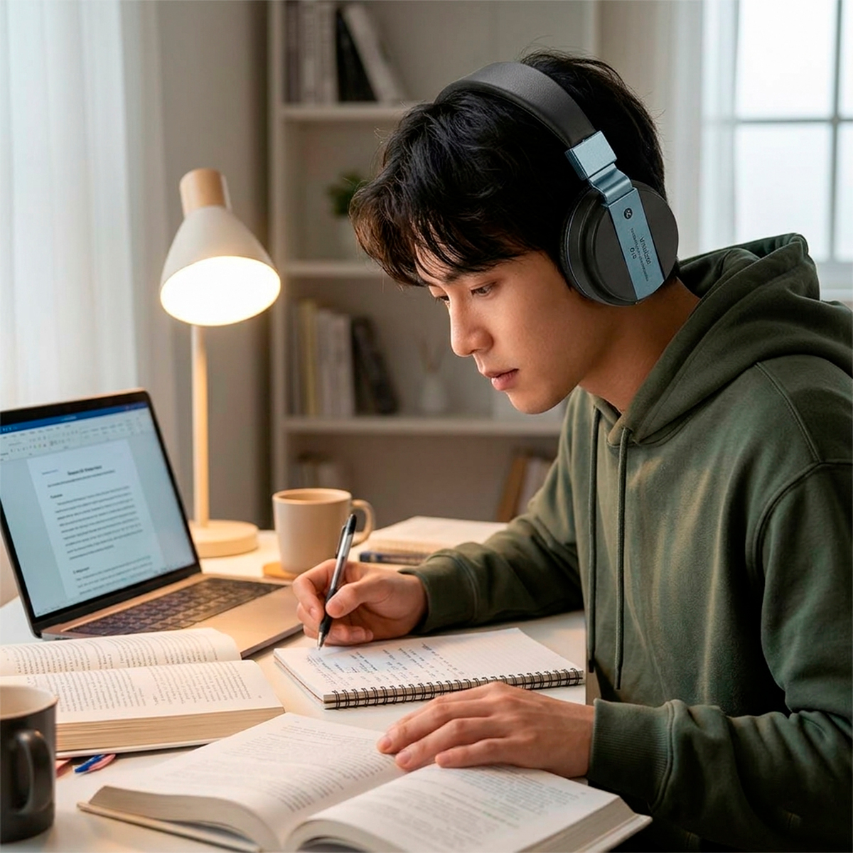 Fone De Ouvido Headset Bluetooth Gamer Preto áudio — imagem 2