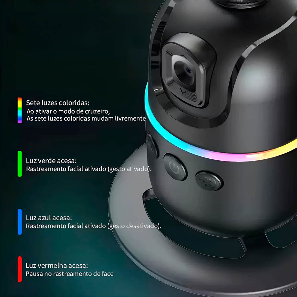 Suporte Inteligente Gimbal Reconhecimento Facial Filmagem — imagem 1