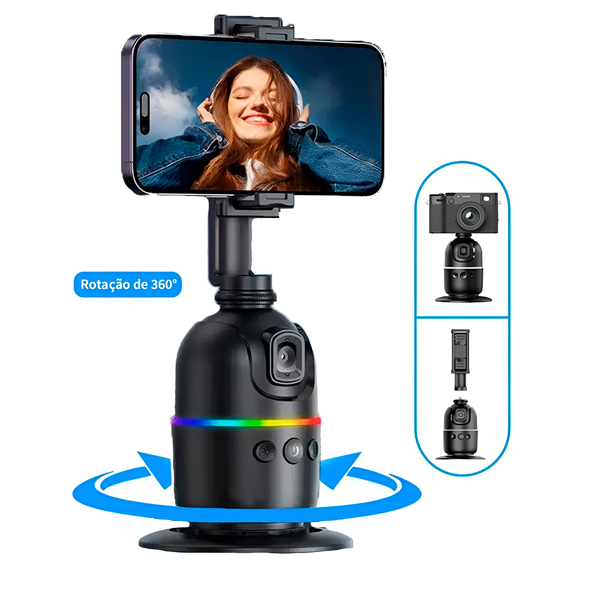 Suporte Inteligente Gimbal Reconhecimento Facial Filmagem — imagem 3