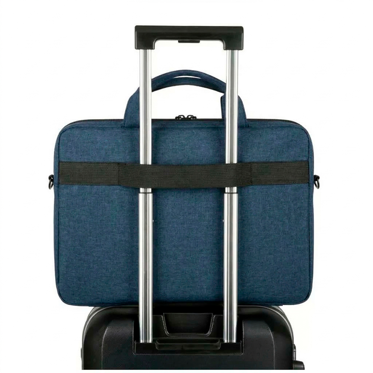 Bolsa Estojo Notebook Impermeável Azul Escuro Alça — imagem 2