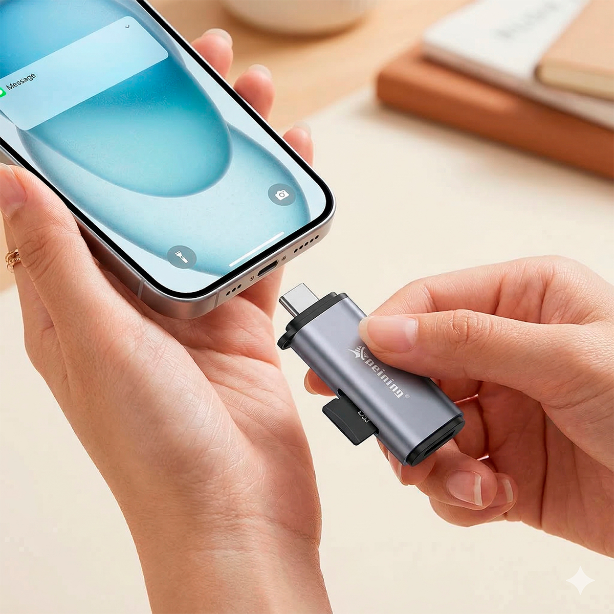 Adaptador Usb A Leitor Cartão Sd Usb C Transmissão — imagem 2