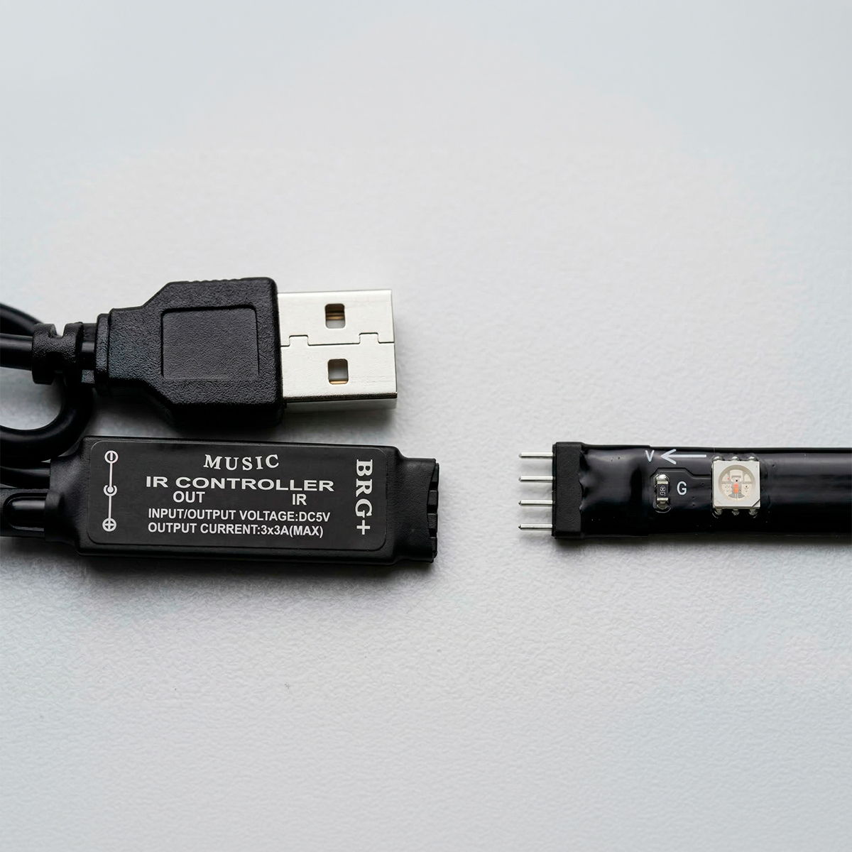 Fita Led Sensor De Som Rgb Iluminação Televisão Controle — imagem 1