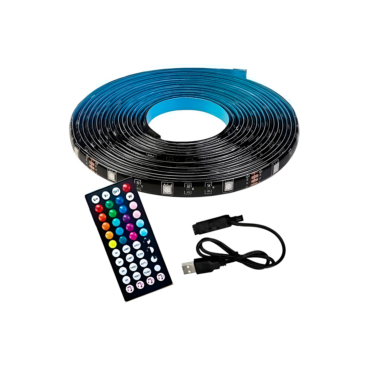 Fita Led Sensor De Som Rgb Iluminação Televisão Controle — imagem 3