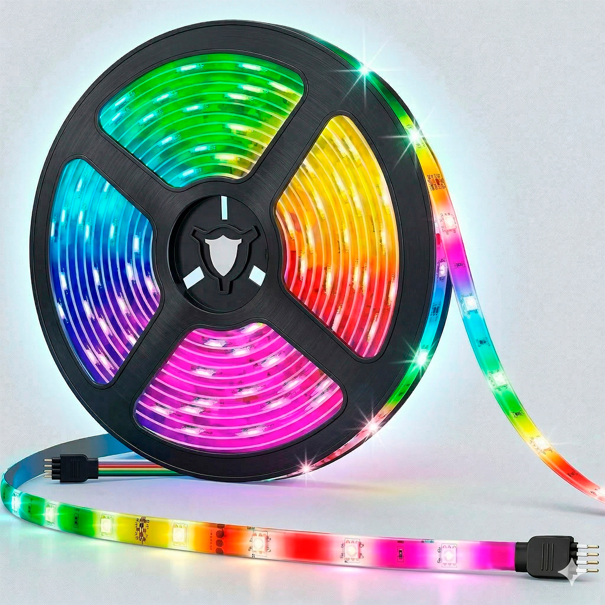 Fita Led Sensor De Som Rgb Iluminação Televisão Controle — imagem 4