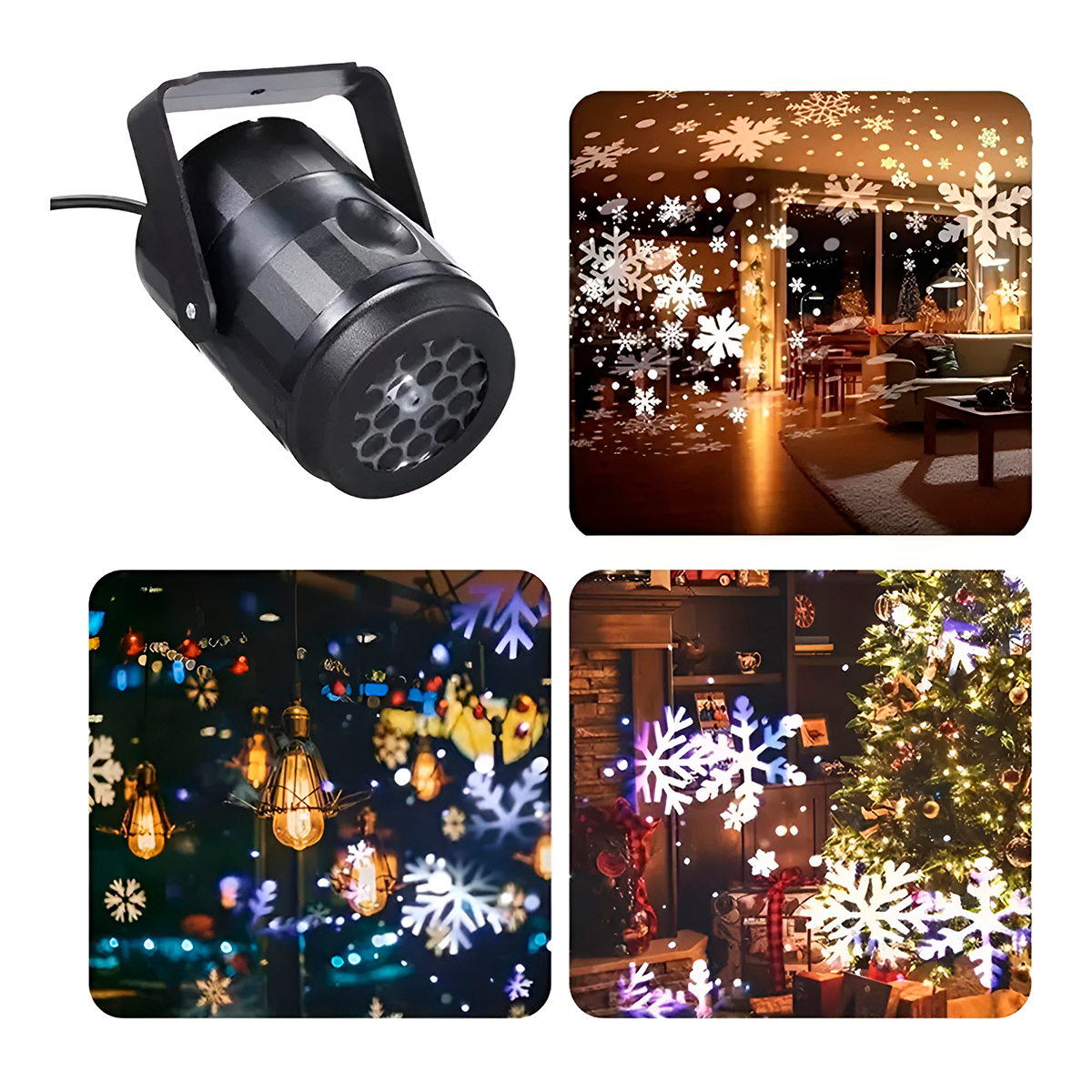 Projetor Decorativo Natalino Festas 16 Projeções Decoração — imagem 1