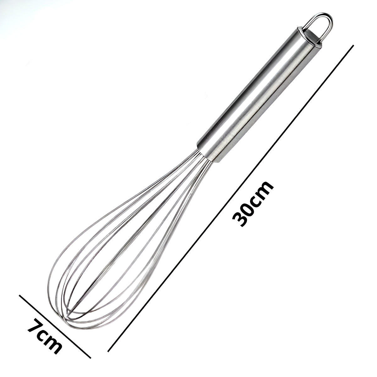 Batedor Fouet Utensílio Cozinha Ovos Massas Aço Inox — imagem 3