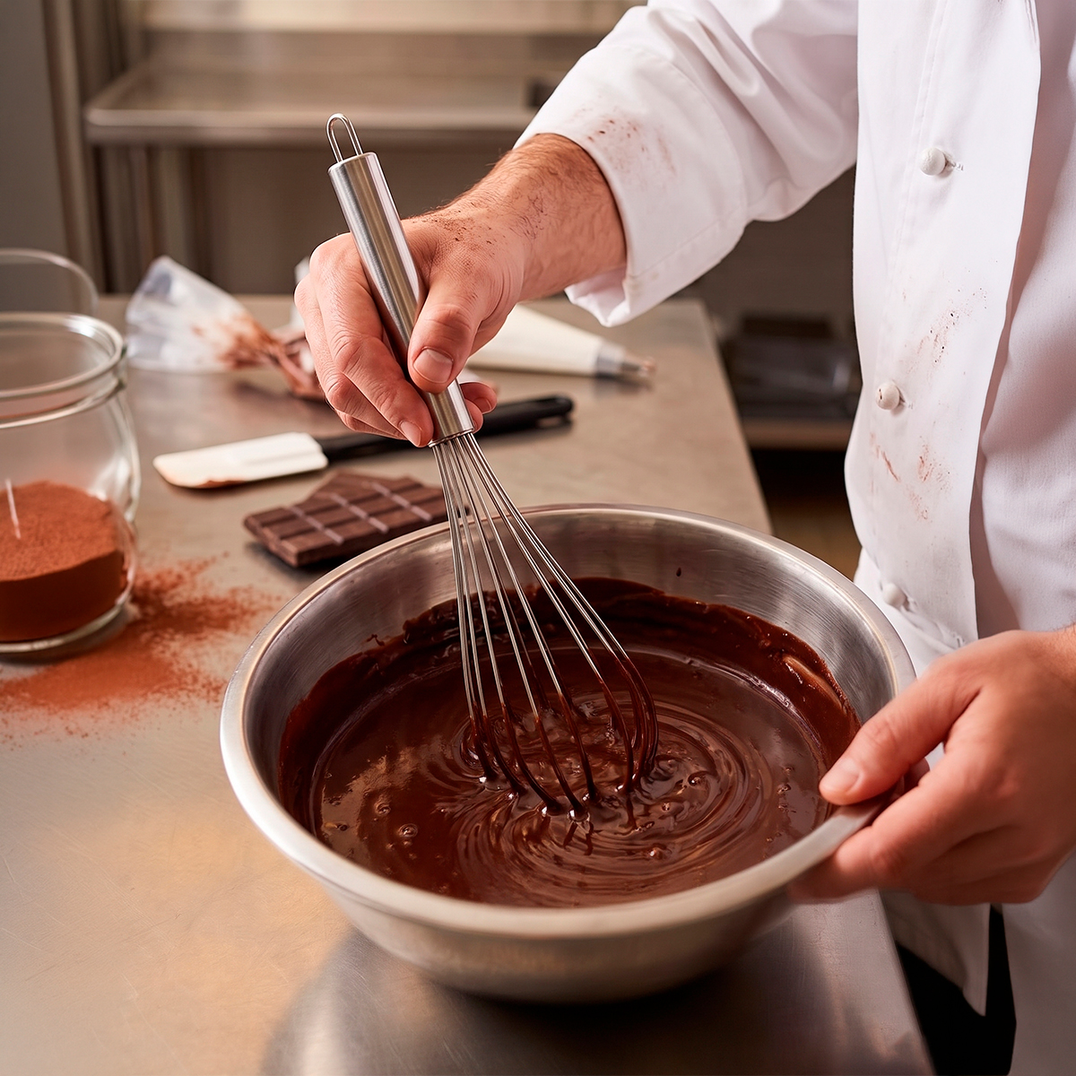 Batedor Fouet Utensílio Cozinha Ovos Massas Aço Inox — imagem 4