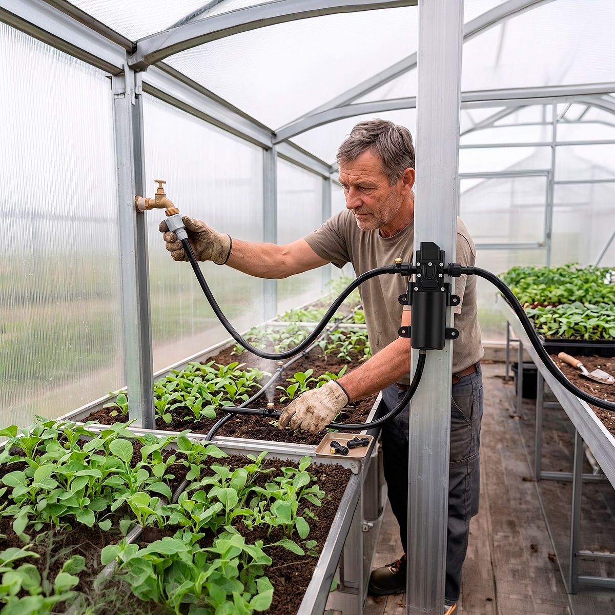 Kit Profissional Sistema De Irrigação Jardim Estufa — imagem 3