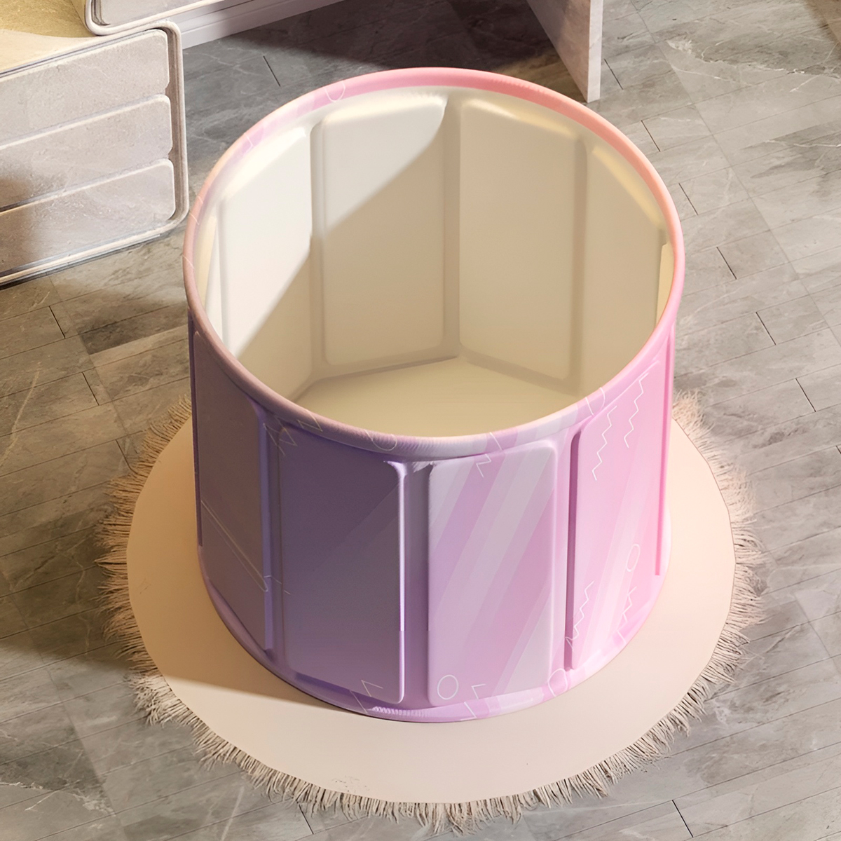 Banheiro Ofurô Portátil Dobrável Spa Banheiro Relaxamento — imagem 5
