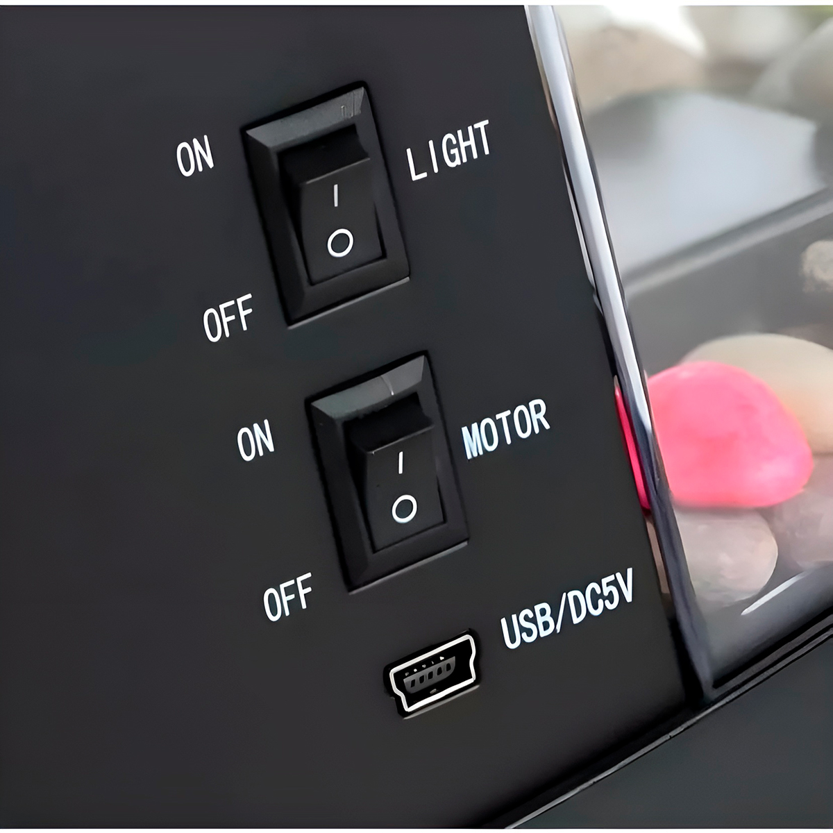 Relógio Aquário De Mesa Porta Caneta Luminária Digital — imagem 2