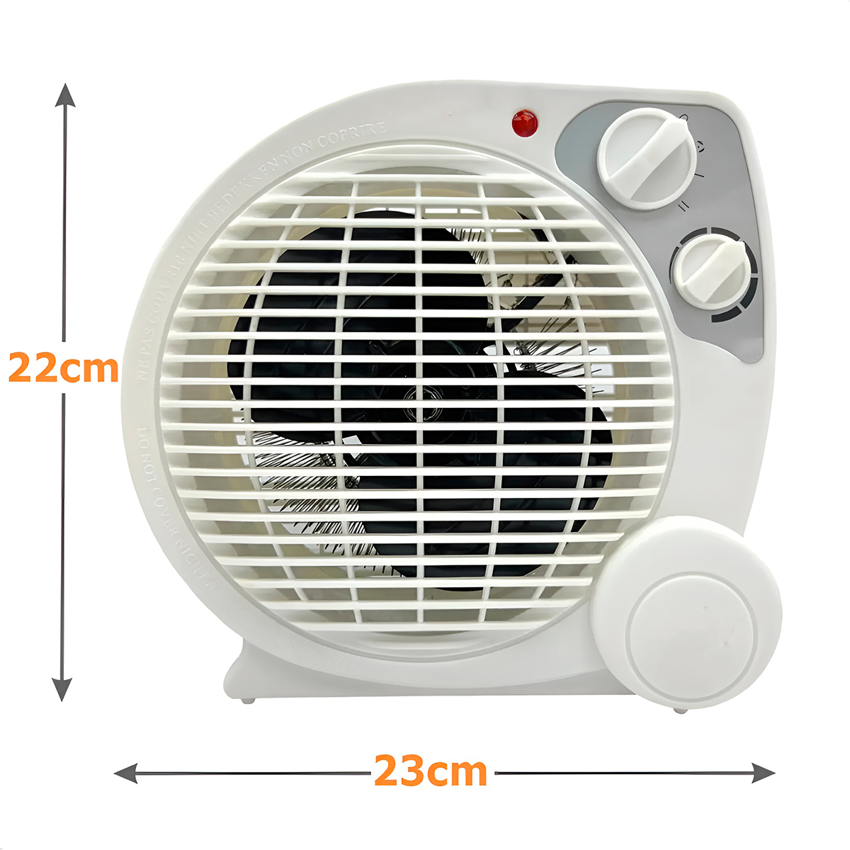 Aquecedor Elétrico Ventilador Portátil Ventilação 220v — imagem 3