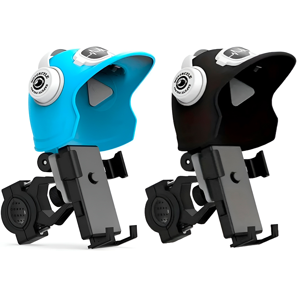 Suporte De Celular Guidão Para Moto Mini Capacete Cor:preto — imagem 1