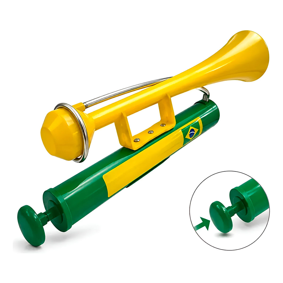 Buzina Vuvuzela Ar Comprimido Torcida Barulho Corneta — imagem 2