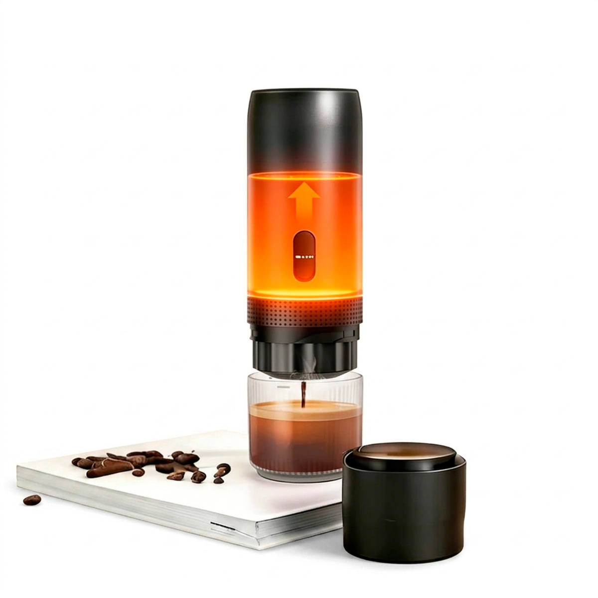Mini Máquina De Café Portátil Recarregável Pó Cápsulas — imagem 4