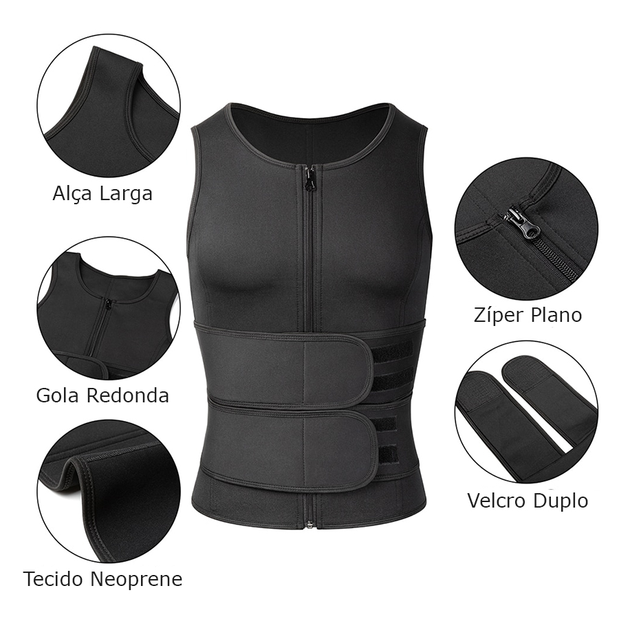 Regata Cinta Modeladora Termica Abdominal Masculina Tam:xxl — imagem 3