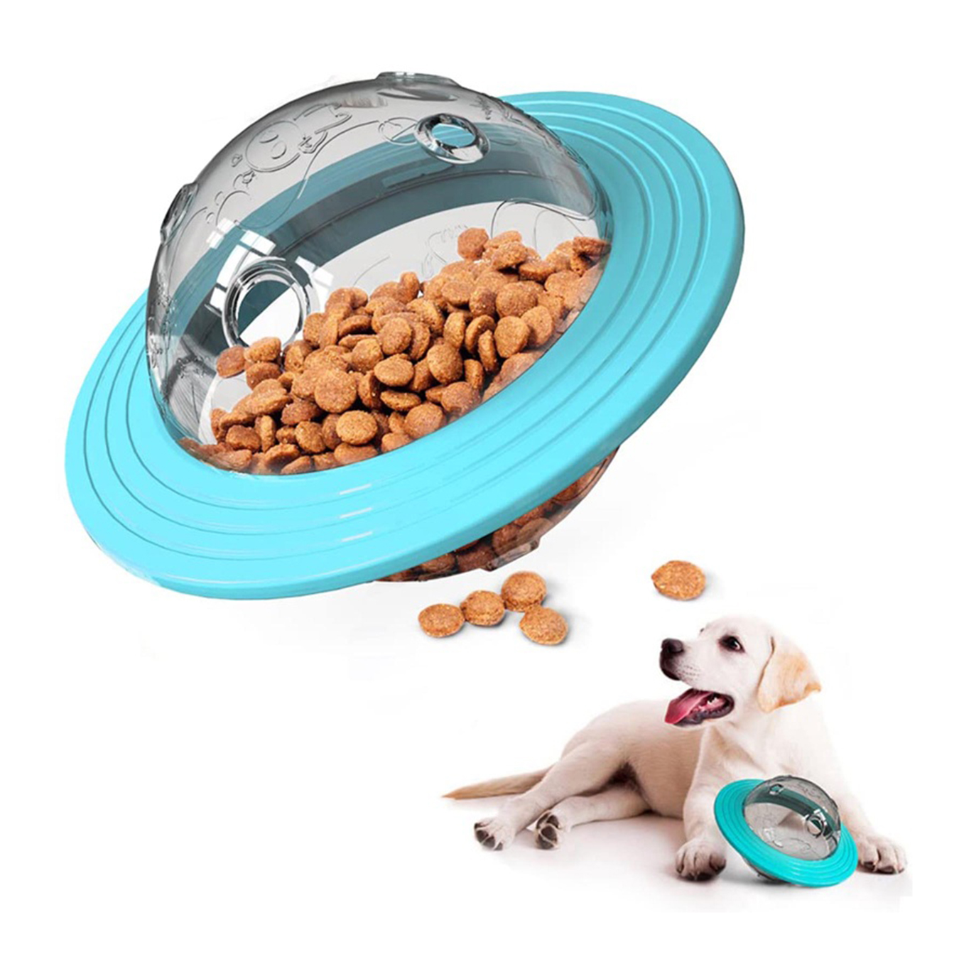 Brinquedo Interativo Pets Bola Dispenser De Petiscos : Azul — imagem 2