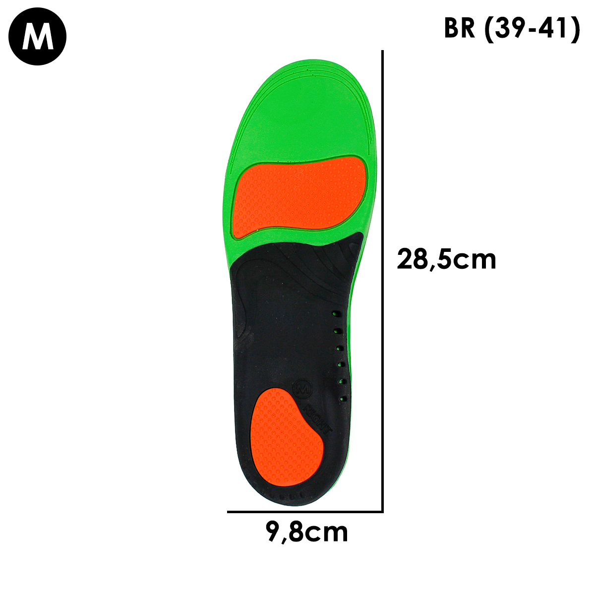 Palmilha Ortopedica De Gel Anatomica - Tam: 39 A 41 — imagem 1