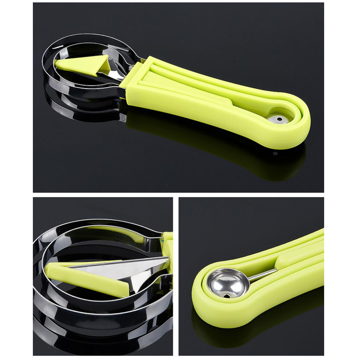 Fatiador De Frutas 4 Em 1 Cortador Melancia Melao Aco Inox — imagem 2