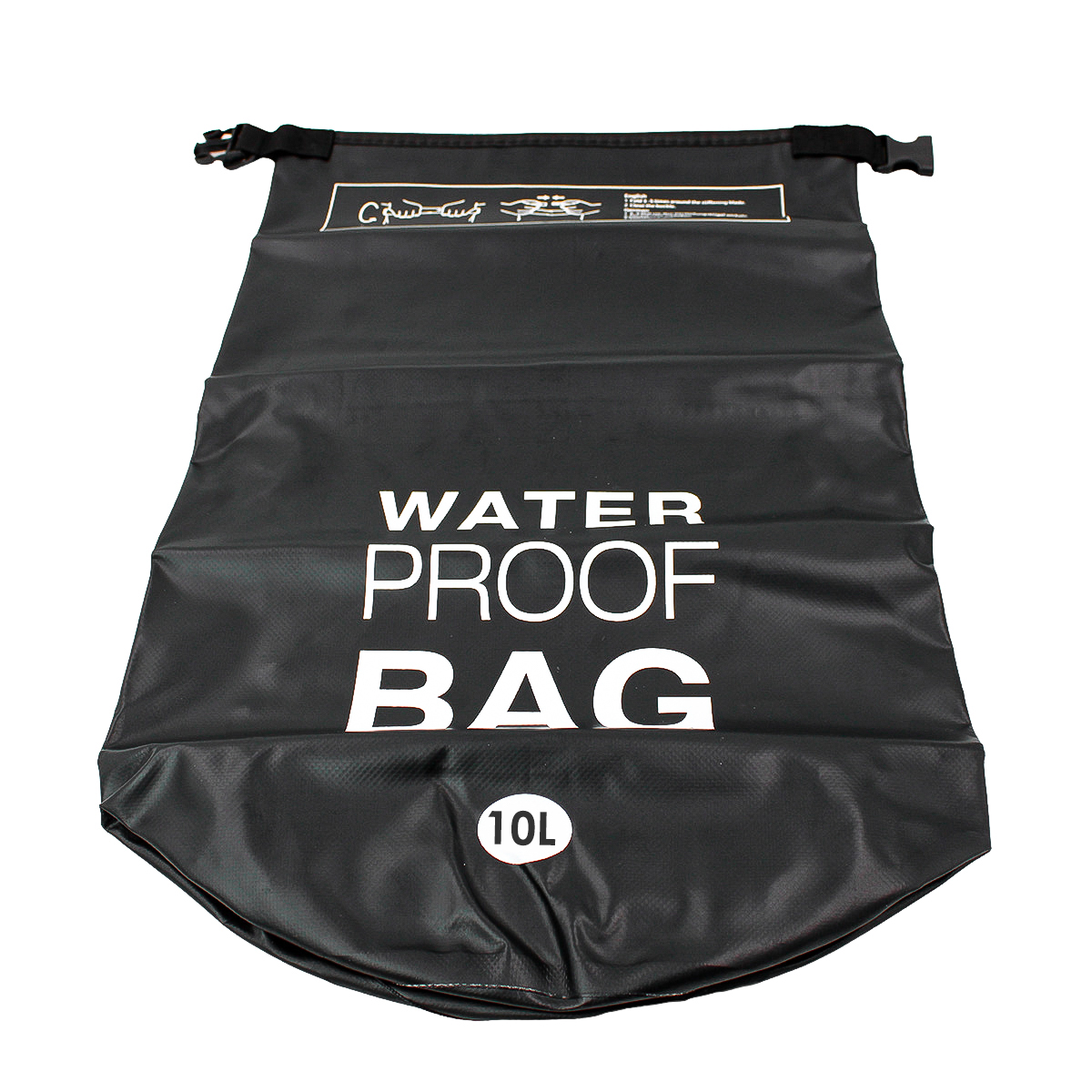 Bolsa Mochila Impermeavel Saco 10 Litros Camping Cor:preto — imagem 4