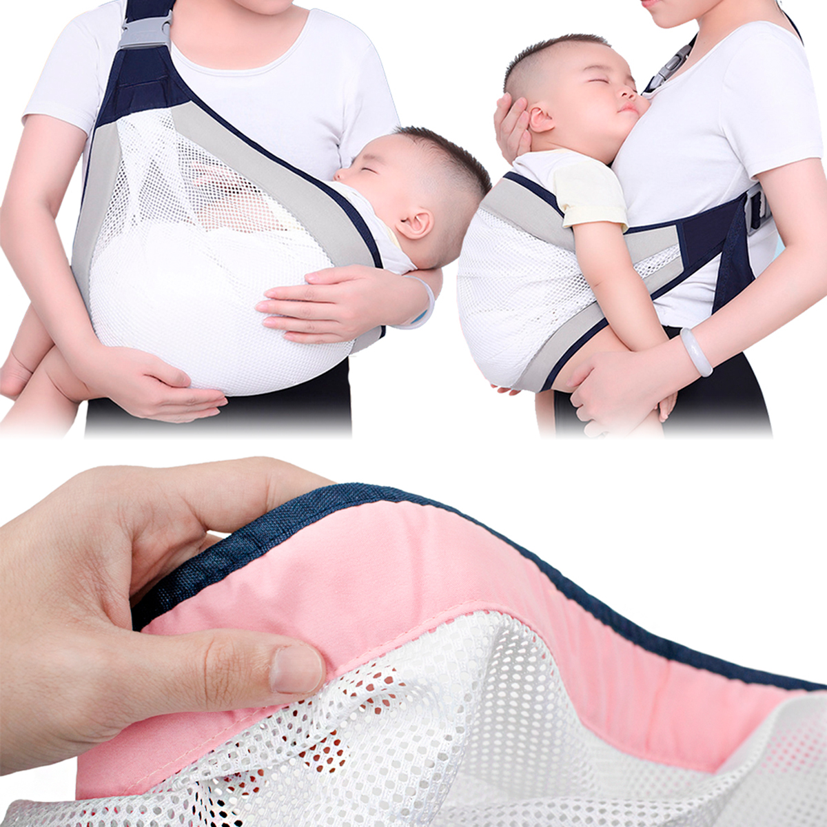 Sling Bebe Carregador Canguru Ajustavel Cor:verde — imagem 6