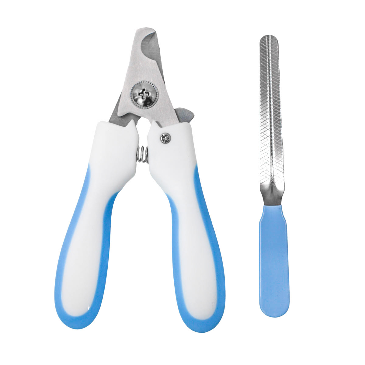 Alicate Pet Tesoura Corte De Unhas Com Lixa Cor:azul — imagem 4
