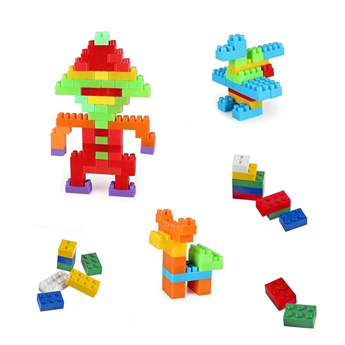 Brinquedo De Montar Interativo Plastico Blocos Infantil — imagem 3