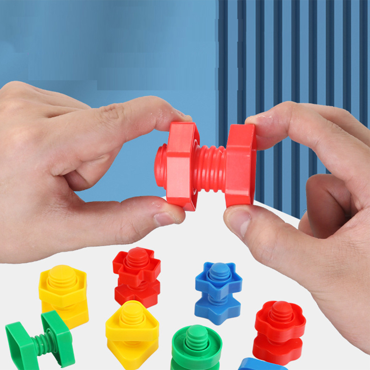 Brinquedo Blocos De Montar Formas Parafuso - Para Encaixar — imagem 4