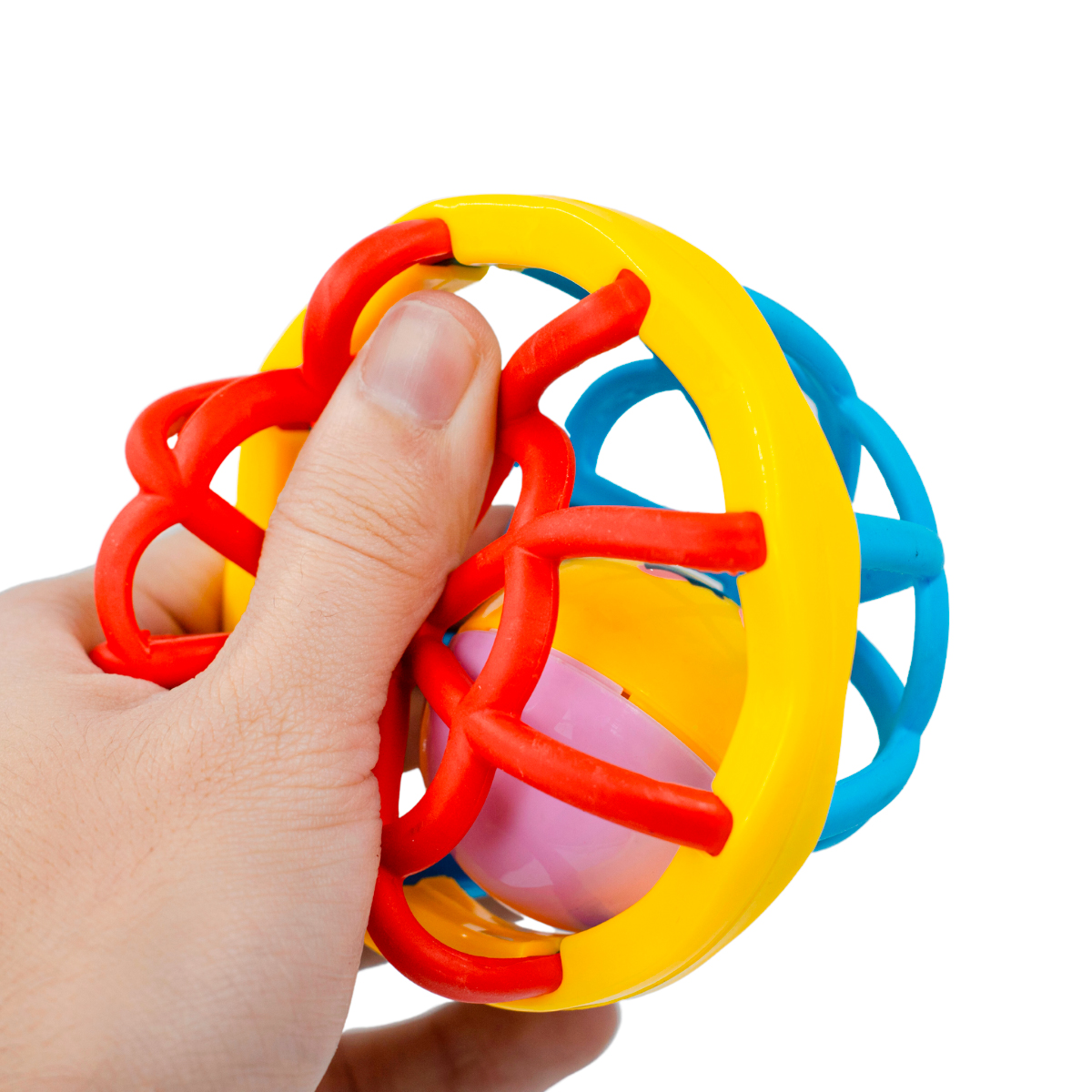 Brinquedo Bebes Chocalho Baby Macio Divertido Bola Mordedor — imagem 3