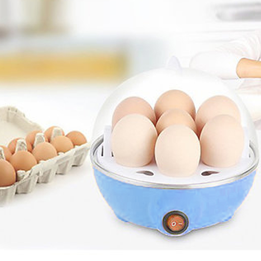 Cozedor Eletrico A Vapor Ovos Egg Cooker Cor:azul — imagem 2