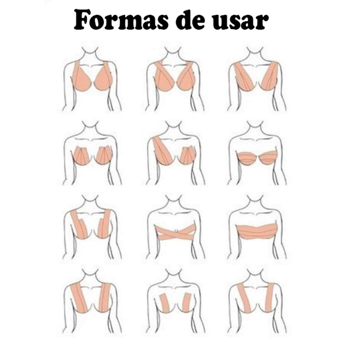 Fita Sutiã Adesivo Levanta Seio Invisivel Seios Boob Tape