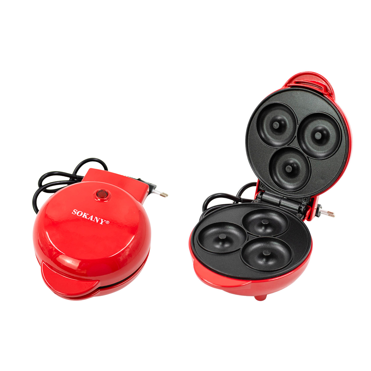 Mini Maquina Forma Elétrica Retro Rosquinhas Cor:vermelho — imagem 1