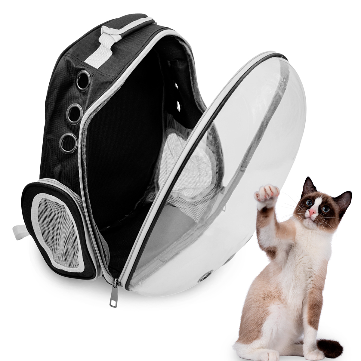 Mochila Pet Visão Panorâmica Passeios Astronauta Cor:azul — imagem 2