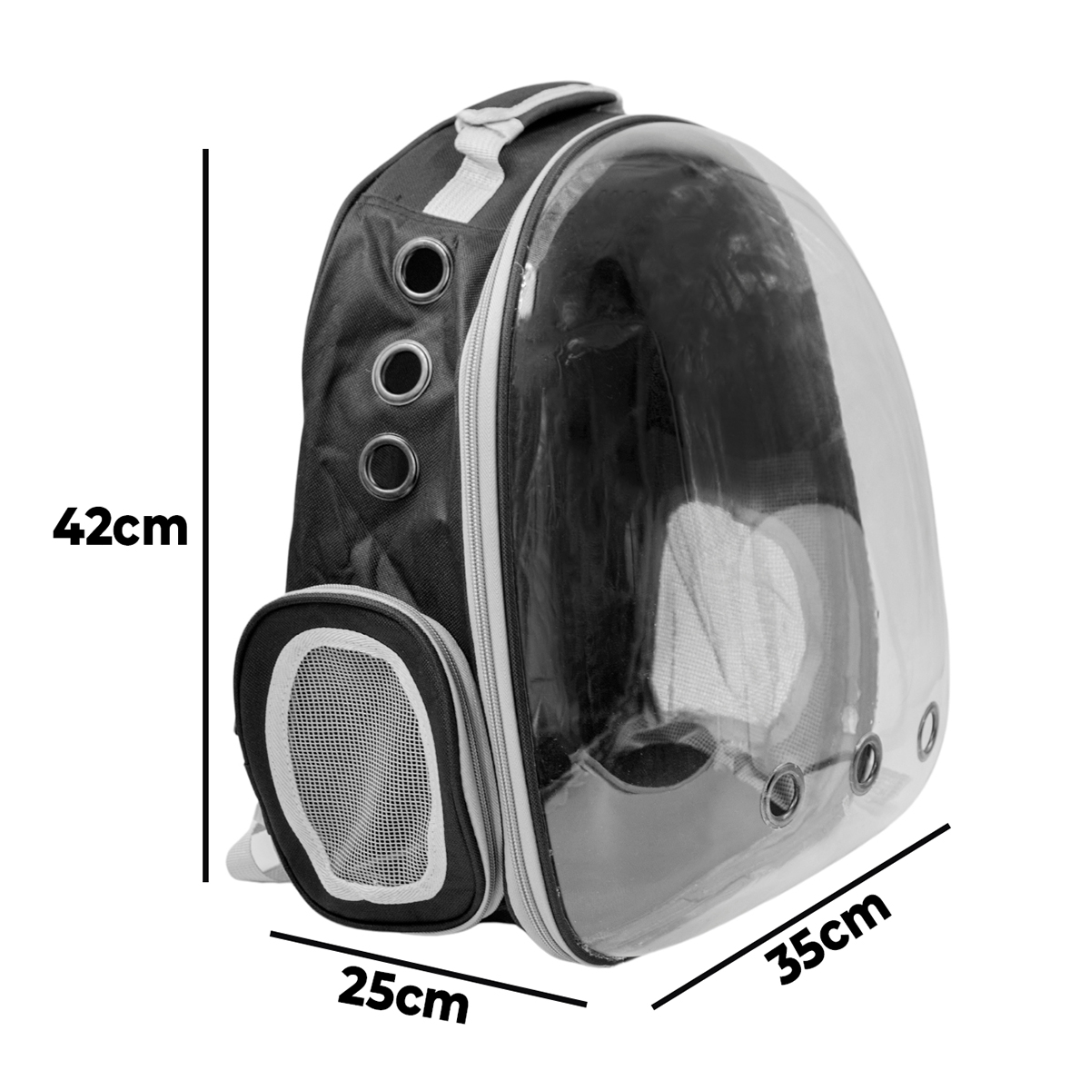 Mochila Pet Visão Panorâmica Passeios Astronauta Cor:azul — imagem 3