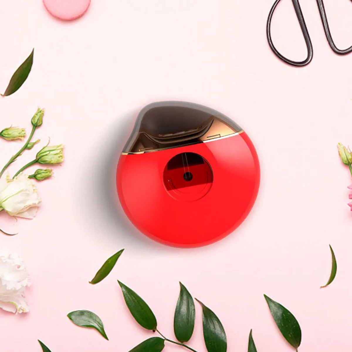 Cortador Unha Mini Lixa Elétrica Automático Cor:vermelho — imagem 3