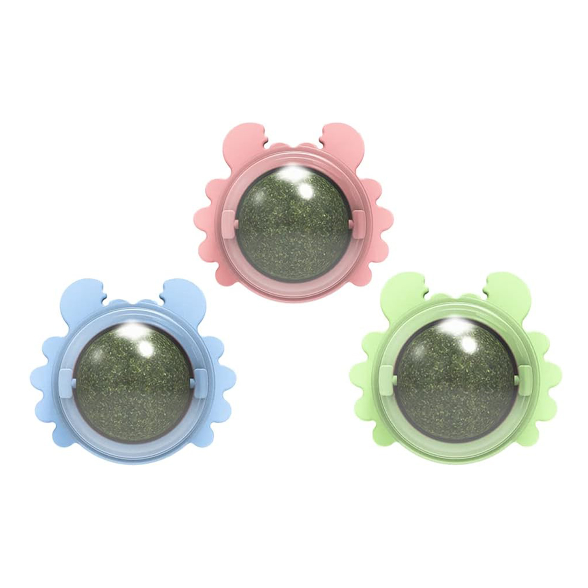 Bola Bolinha Catnip Brinquedo Relaxante Gatos Cor:verde — imagem 5