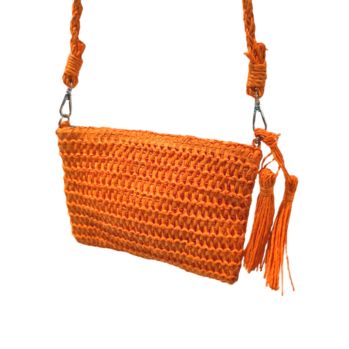 Bolsa Artesanal Lateral Transversal Casual Praia Cor:branco — imagem 3
