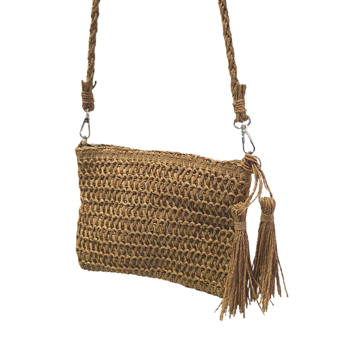 Bolsa Artesanal Lateral Transversal Casual Praia Cor:branco — imagem 5