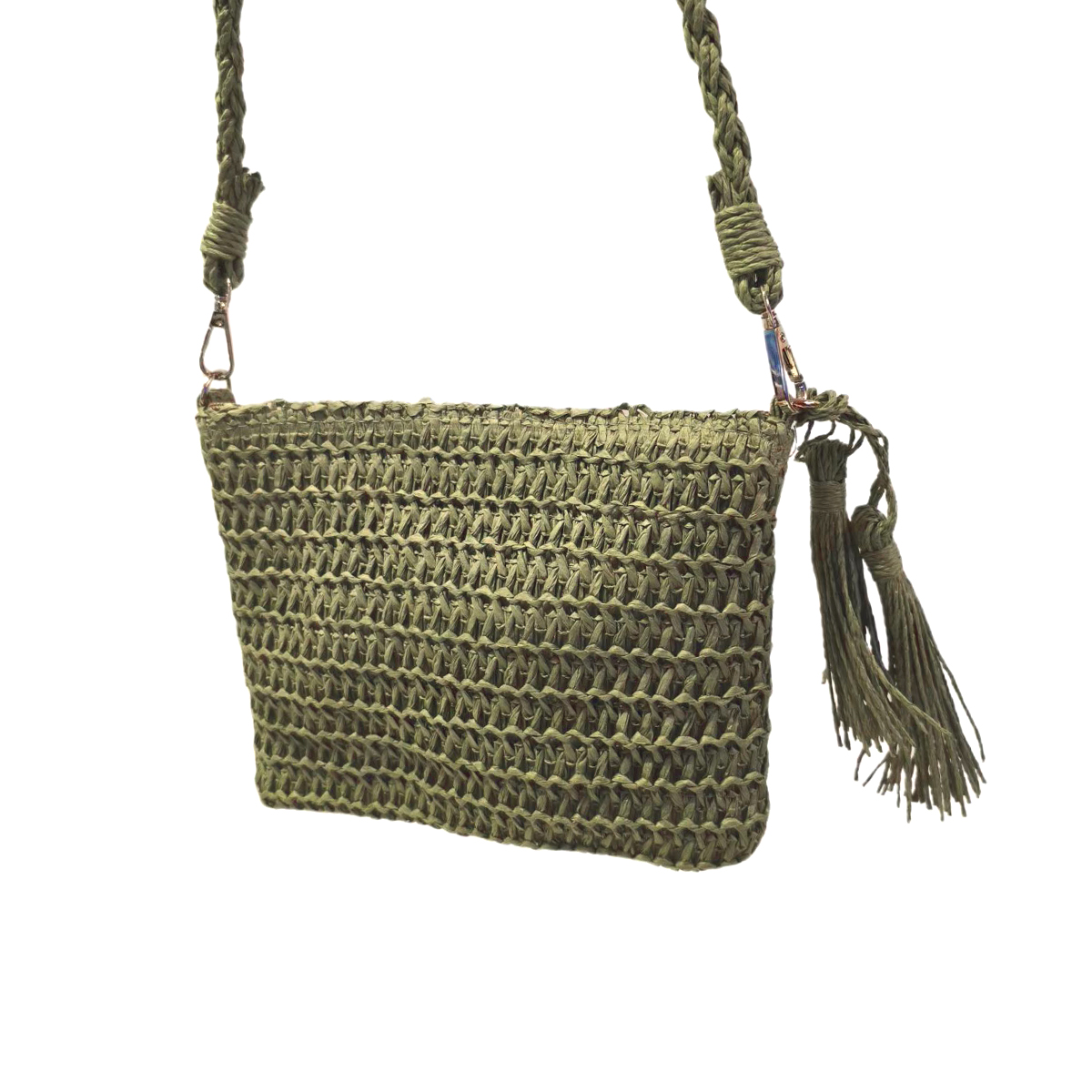 Bolsa Artesanal Lateral Transversal Casual Praia Cor:branco — imagem 6