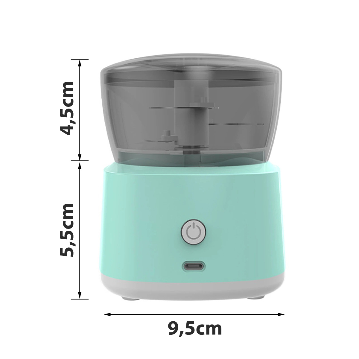 Mini Processador Elétrico Moedor Alimentos  Usb Cor:azul — imagem 5