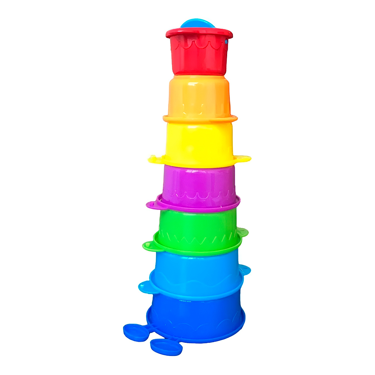 Brinquedo Infantil Empilha Copos 7 Peças Centopeia — imagem 1