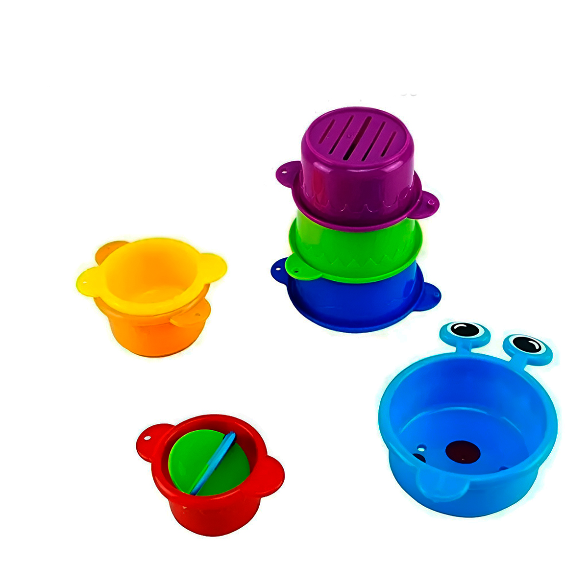 Brinquedo Infantil Empilha Copos 7 Peças Centopeia — imagem 4