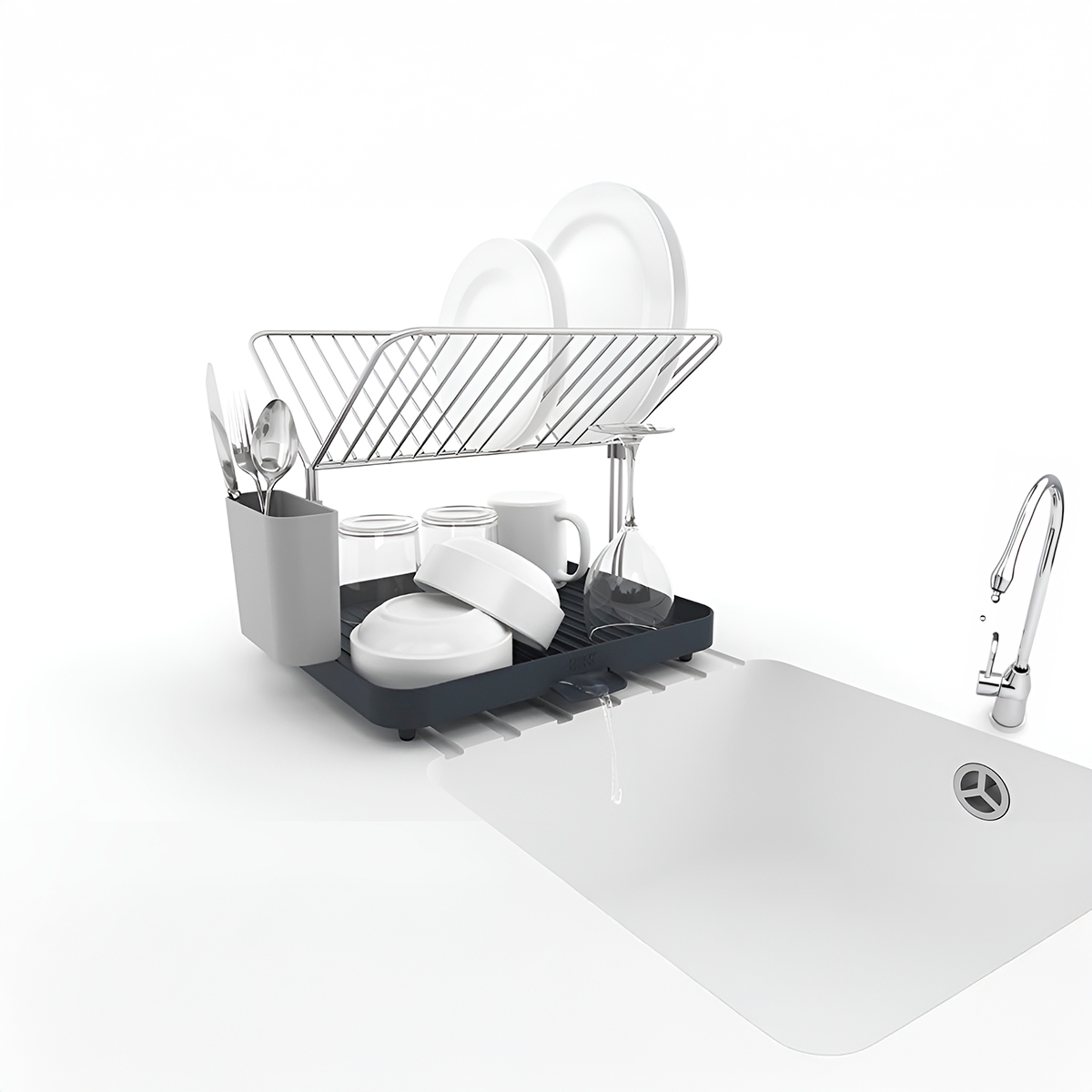 Escorredor Organizador Multifuncional Cozinha Pia Utensílios — imagem 1