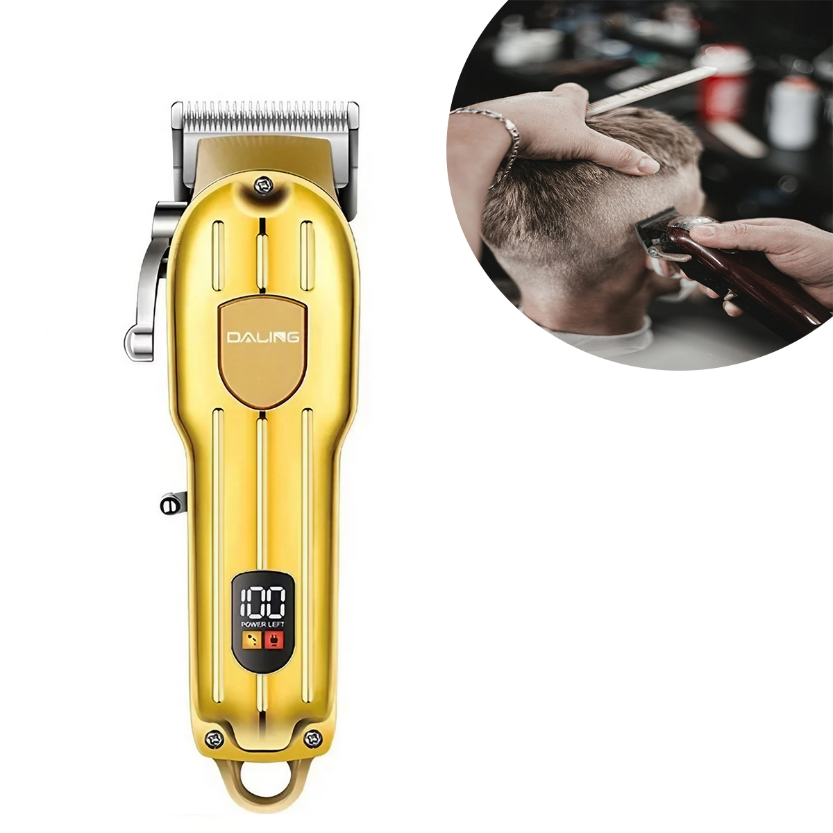 Máquina De Cortar Cabelo Aparar Barba Profissional — imagem 1