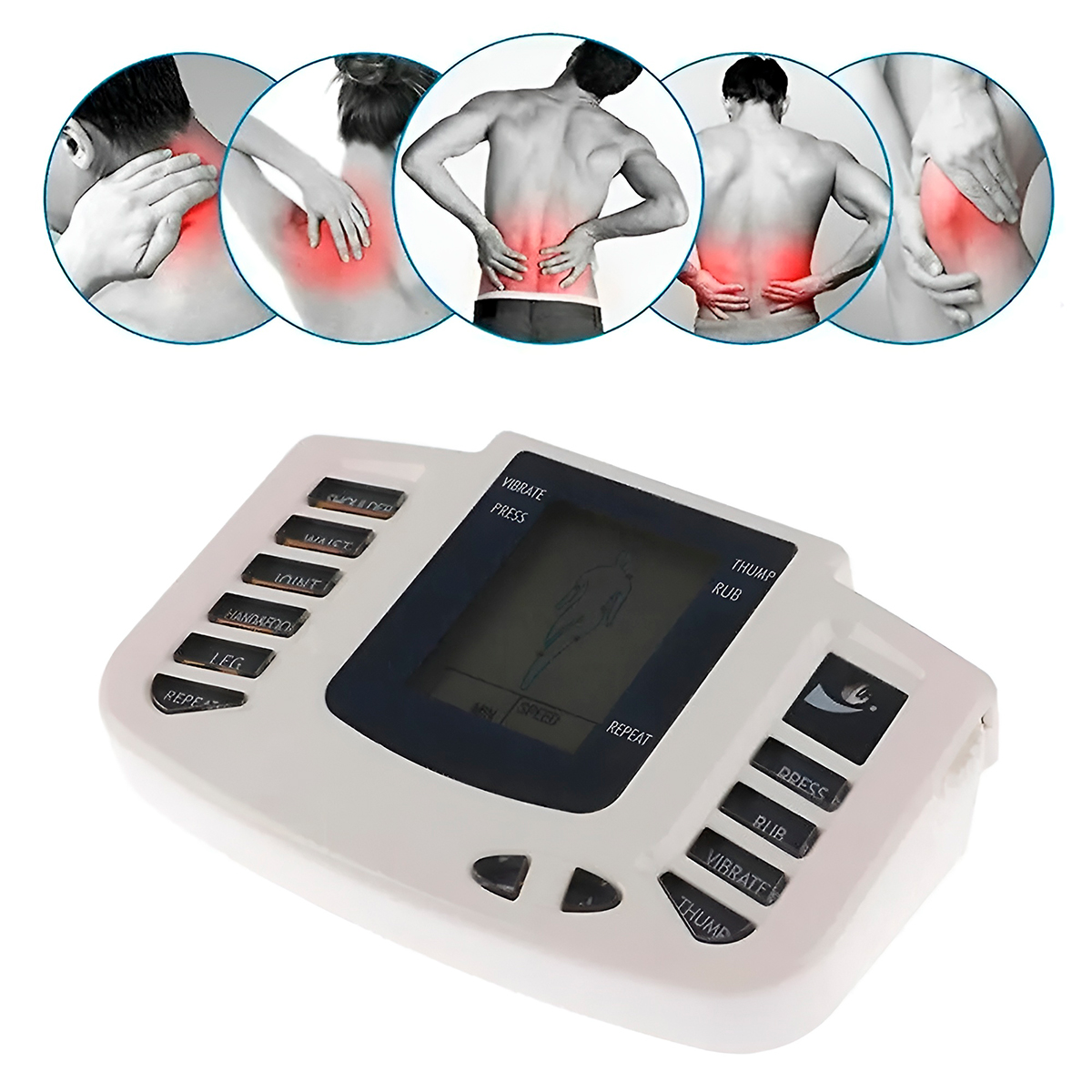 Aparelho De Massagem Choque Fisioterapia Com Eletrodos